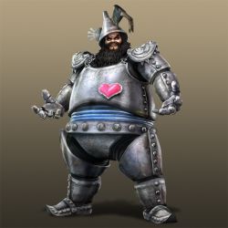Rule 34 | beard, dong zhuo, facial hair, heart, shin sangoku musou, the wizard of oz, tin man