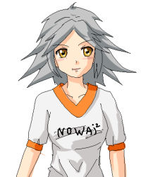 Rule 34 | grey hair, lowres, mascot, nowai-tan, orange eyes, tagme