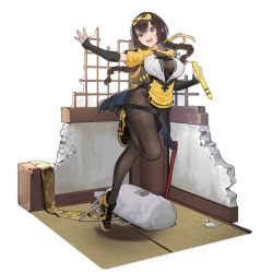 Rule 34 | 1girl, breasts, cancer (zjcconan), eye mask, full body, girls&#039; frontline, gloves, highres, large breasts, official alternate costume, official art, open mouth, shoes, sneakers, solo, transparent background, type 56-1 (girls&#039; frontline), type 56-1 (peerless nunchaku dance) (girls&#039; frontline), yellow footwear