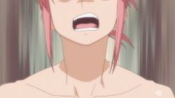 Rule 34 | 1girl, animated, animated gif, benitsubasa, breasts, lowres, nipples, pink hair, sekirei, small breasts, upper body