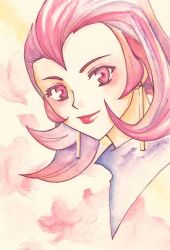 Rule 34 | 1girl, ariana (pokemon), artist request, creatures (company), earrings, game freak, jewelry, lipstick, makeup, nintendo, pokemon, pokemon hgss, red eyes, red hair, tagme, team rocket, traditional media
