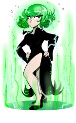 Rule 34 | 1girl, :t, green eyes, green hair, highres, one-punch man, pout, solo, tagme, tatsumaki
