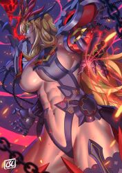 Rule 34 | 1girl, barghest (fate), breasts, fate/grand order, fate (series), highres, huge breasts, muscular, muscular female, phoebus art, revealing clothes, wide hips