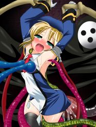 Rule 34 | arakune, arc system works, armpits, bare back, blazblue, blazblue: calamity trigger, blush, breast sucking, breasts, after rape, detached sleeves, drooling, fucked silly, necktie, noel vermillion, object insertion, orgasm, rape, stomach bulge, stuffing, tears, tentacles, thighhighs