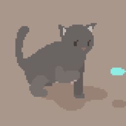 Rule 34 | animal, animated, animated gif, brown background, cat, cat teaser, no humans, original, peco-pech, pixel art, simple background