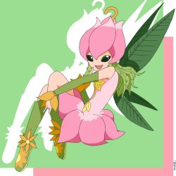 Rule 34 | digimon, fairy, highres, lilimon, nail polish, plant, smile, thorns, wings