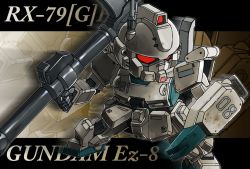 Rule 34 | chibi, ez-8 gundam, gundam, gundam 08th ms team, mecha, memento vivi, robot, rocket launcher, shield, weapon
