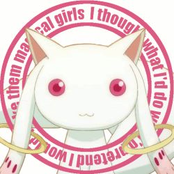 Rule 34 | animated, animated gif, ghost in the shell, kyubey, laughing man (gits), mahou shoujo madoka magica, mahou shoujo madoka magica (anime), no humans, parody, staring