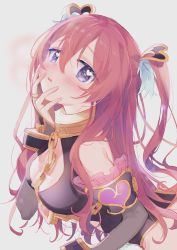 Rule 34 | 1girl, blush, breasts, highres, kuka (princess connect!), large breasts, long hair, looking at viewer, open mouth, princess connect!, purple eyes, zuho (vega)