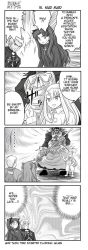 Rule 34 | 00s, 2boys, 2girls, 4koma, archer (fate), heracles (fate), comic, fate/stay night, fate (series), greyscale, hard-translated, illyasviel von einzbern, long image, maid, monochrome, multiple boys, multiple girls, ryp, tall image, third-party edit, tohsaka rin, translated