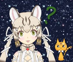 Rule 34 | animal costume, animal ear fluff, animal ears, cat ears, cat girl, cat tail, geoffroy&#039;s cat (kemono friends), kemono friends, kemono friends v project, long hair, tail, twintails, virtual youtuber