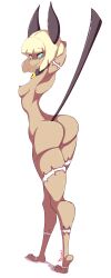 Rule 34 | ass, cat girl, completely nude, diives, full body, highres, ms. fortune (skullgirls), nude, skullgirls