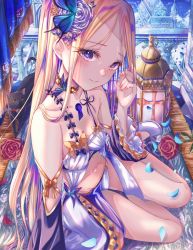 Rule 34 | 1girl, abigail williams (fate), blonde hair, blue eyes, blush, breasts, fate/grand order, fate (series), forehead, highres, kinom (sculpturesky), long hair, looking at viewer, parted bangs, small breasts