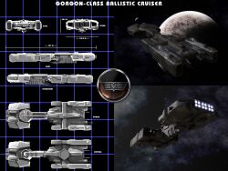 Rule 34 | 3d, battleship (eve online), caldari state (eve online), character sheet, commentary, concept art, cruiser (eve online), eve online, flying, from side, glowing, highres, iljackson, logo, military vehicle, minmatar republic (eve online), multiple views, nebula, no humans, original, outdoors, planet, radio antenna, realistic, science fiction, sky, space, spacecraft, star (sky), starry sky, tempest (eve online), thrusters, vehicle focus