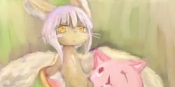 Rule 34 | 10s, artist request, brown eyes, rabbit, furry, made in abyss, mitty (made in abyss), nanachi (made in abyss), pink hair, short hair