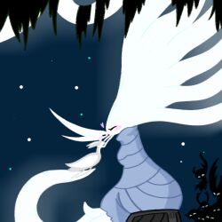 Rule 34 | 2girls, 6+others, ^ ^, arthropod girl, big hair, blue background, blue cloak, blush, breasts, broken vessel (hollow knight), cloak, closed eyes, colored skin, dryya (hollow knight), female focus, from side, full body, glowing, greenpath vessel (hollow knight), hand on another&#039;s chin, hands up, happy, hollow knight, hollow knight (character), interspecies, kiss, kneeling, knight (hollow knight), light particles, long hair, medium breasts, monster girl, multiple girls, multiple others, nose blush, plant girl, profile, sakana 2-gou, silhouette, sitting, size difference, white hair, white lady (hollow knight), white skin, yuri