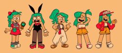 Rule 34 | &gt;:(, &gt;:d, &gt;:o, 5girls, :d, ^ ^, absurdres, animal ears, annoyed, aqua footwear, aqua hair, arm behind back, arms at sides, bare arms, bare legs, baseball cap, beige background, belt, black eyes, black leotard, blush, bow, bowtie, bracelet, braid, bulma, cartoonized, character name, chibi, choker, closed eyes, clothes writing, commentary, curly hair, dragon ball, dragon ball (classic), dragon ball (object), dress, egyptian clothes, english commentary, frown, full body, gloves, grey footwear, grin, hair ribbon, hand in own hair, hand in pocket, happy, hat, high heels, highres, holding, jacket, jewelry, leotard, long hair, looking at viewer, looking down, middle finger, multiple girls, multiple persona, open mouth, outstretched arms, outstretched hand, pants, pantyhose, parody, pink dress, pink ribbon, playboy bunny, ponytail, puffy pants, purple legwear, purple neckwear, purple scarf, rabbit ears, radar, red belt, red footwear, red jacket, red neckwear, ribbon, sandals, scarf, shirt, shoes, shorts, simple background, single glove, sleeveless, sleeveless shirt, smile, sneakers, socks, standing, style parody, tank top, teeth, thighhighs, toon (style), v-shaped eyebrows, waistcoat, white legwear, white pants, white shirt, yellow shorts