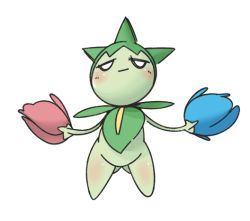 Rule 34 | 1girl, blue flower, blue rose, blush, closed mouth, colored skin, creatures (company), female focus, flower, full body, game freak, gen 3 pokemon, gluteal fold, green hair, green skin, half-closed eyes, hands up, legs apart, looking at viewer, monster girl, nintendo, plant girl, pokemon, pokemon (creature), red flower, red rose, rose, roselia (pokemon), short hair, simple background, sketch, solo, spiked hair, standing, vilepluff, white background, white eyes