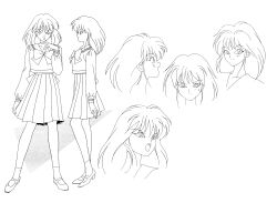 Rule 34 | 1girl, :t, alternate form, an (sailor moon), bishoujo senshi sailor moon, bishoujo senshi sailor moon r, blush, bow, character sheet, closed mouth, full body, hair between eyes, highres, juuban middle school uniform, long sleeves, looking at viewer, medium hair, official art, pleated skirt, sailor collar, school uniform, shirt, skirt, solo, standing, toei animation
