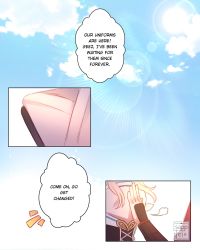 Rule 34 | 1boy, 1girl, arm guards, bare back, blue sky, cloud, cloudy sky, commentary, english commentary, english text, genshin impact, highres, lumine (genshin impact), out of frame, sapphrixrain, scarf, sky, sunlight, teppei (genshin impact), white scarf