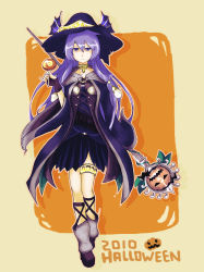 Rule 34 | 1girl, blue hair, coat, duel monster, halloween, hat, ritua erial, solo, wand, witch hat, yu-gi-oh!, yuu-gi-ou, yu-gi-oh! duel monsters