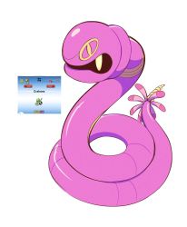 Rule 34 | artsy-rc, commentary, cradily, creatures (company), ekans, english commentary, full body, fusion, game freak, gen 1 pokemon, gen 3 pokemon, highres, nintendo, no humans, pokemon, pokemon (creature), simple background, solo, white background