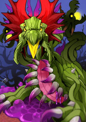 Rule 34 | 1other, digimon, digimon (creature), dragon, highres, hydramon, other focus, plant, solo