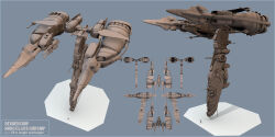 Rule 34 | 1other, 3d, ambiguous gender, cannon, commentary, concept art, corvette (eve online), eve online, from above, from behind, from below, from side, grey theme, gunship, highres, military, military vehicle, multiple views, original, pinarci, radio antenna, science fiction, simple background, size comparison, space ship, spacecraft, spaceship, thrusters, turret, vehicle focus