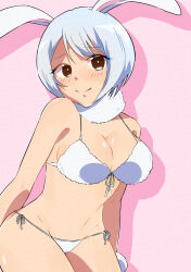 Rule 34 | 1girl, artist request, breasts, fairy tail, highres, large breasts, rabbit ears, swimsuit, tagme, yukino aguria
