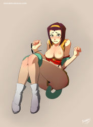 Rule 34 | 1girl, artist name, ass, blush, breasts, breasts out, clothed sex, cowboy bebop, faye valentine, freckles, glasses, highres, large breasts, lip biting, looking at viewer, medium hair, nipples, object insertion, pubic hair, purple hair, pussy, pussy juice, restrained, short hair, simple background, sinner! (sillygirl), sunglasses, sunglasses removed, tentacle sex, tentacles, vaginal, vaginal object insertion