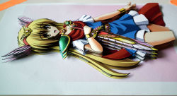 Rule 34 | 1990s (style), akazukin chacha, blonde hair, highres, magical princess, open mouth, sword, weapon