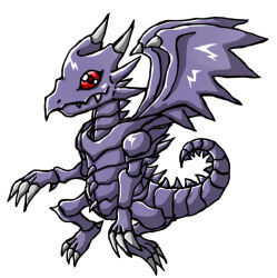 Rule 34 | digimon, digimon (creature), dragon, duel monster, oridigi, original, red-eyes black dragon, red eyes, sharp teeth, solo, teeth