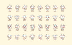 Rule 34 | &gt; &lt;, 10s, :&lt;, :o, chuno, closed eyes, full body, furoshiki, highres, komasan, looking down, looking up, no humans, open mouth, simple background, solo, traditional youkai, youkai watch