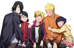 Rule 34 | 2boys, 2girls, benteja, black eyes, black hair, blonde hair, blue eyes, blue hair, boruto: naruto next generations, brother, brother and sister, closed eyes, facial mark, father and daughter, father and son, forehead protector, glasses, konohagakure symbol, multiple boys, multiple girls, naruto, naruto (series), siblings, sister, uchiha sarada, uchiha sasuke, uzumaki boruto, uzumaki himawari, uzumaki naruto, whisker markings, whiskers