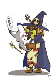 Rule 34 | cape, cat, digimon, digimon (creature), hat, holy ring, shadow, tailmon, white background, wizard, wizard hat, wizarmon