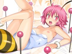 Rule 34 | 1girl, alice soft, antennae, arthropod girl, bee girl, blush, breasts, breasts out, game cg, insect girl, insect wings, leotard, looking at viewer, mini person, minigirl, monster girl, needle, nipples, official art, onono imoko, open mouth, pink eyes, pink hair, rance (series), rance 01, rance 01 - hikari o motomete, short hair, small breasts, solo, tail, tears, wings, zoom layer