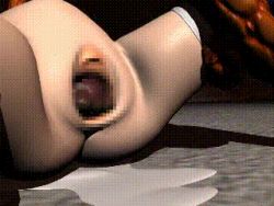 Rule 34 | 3d, ahegao, animated, animated gif, giving birth, breasts, censored, crawling, creature, creature inside, fucked silly, large insertion, lowres, monster, nekoken, object insertion, pussy, qvga, red eyes, red hair, spread legs, stomach bulge, thighhighs, worm