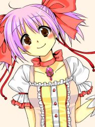 Rule 34 | 10s, blush, bow, gloves, hair bow, kaname madoka, kaname madoka (magical girl), magical girl, mahou shoujo madoka magica, mahou shoujo madoka magica (anime), pink eyes, pink hair, short hair, short twintails, smile, solo, twintails, ume