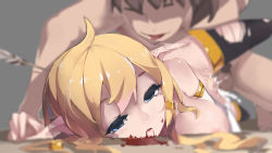 Rule 34 | 1boy, 1girl, absurdres, ahoge, arrow (projectile), artist request, bad id, bad pixiv id, bare shoulders, black thighhighs, blonde hair, blood, boy on top, breasts, brown eyes, character request, corpse, cum, cum in pussy, death, elbow gloves, elf, empty eyes, ero guro, eyebrows, eyelashes, faceless, faceless male, from behind, gloves, groin, guro, half-closed eyes, hetero, highres, large breasts, lips, long hair, lying, necrophilia, nipples, on stomach, cum overflow, penis, personality (artist), pointy ears, pubic hair, rape, sex, short eyebrows, smirk, source request, spread legs, tears, thighhighs, tongue, tongue out, torn clothes, torn legwear, vaginal