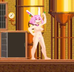 Rule 34 | 1girl, animated, carrot, object insertion, pixel art, poring (poccii890), rabbit ears, vaginal, vaginal object insertion, video