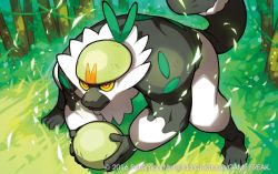 Rule 34 | 2016, bad id, bad twitter id, creatures (company), game freak, gen 7 pokemon, grass, nintendo, official art, passimian, pokemon, pokemon (creature), pokemon tcg, saitou naoki, solo, trading card, watermark