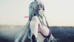 Rule 34 | 3d, aircraft carrier princess, aircraft carrier summer princess, animated, audible music, bouncing breasts, breasts, dancing, kantai collection, large breasts, mikumikudance (medium), outdoors, sound, tagme, video, water