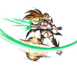 Rule 34 | adapted costume, alternate costume, armor, ball, blonde hair, highres, long hair, mario (series), mario strikers charged, mythra (xenoblade), navel, simple background, soccer, soccer ball, soccer uniform, solo, sportswear, super mario strikers, thegreyzen, very long hair, white background, xenoblade chronicles (series), xenoblade chronicles 2, yellow eyes