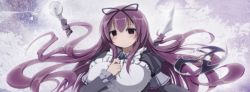 Rule 34 | 10s, 1girl, apron, knife, murasaki (senran kagura), purple hair, senran kagura, tagme