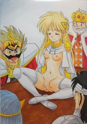 Rule 34 | ashigaki radar, blonde hair, breasts, dragon quest, dragon quest dai no daibouken, highres, medium breasts, princess leona, tagme