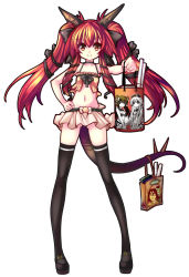 Rule 34 | 1girl, abe takakazu, black thighhighs, cameo, dragon girl, dragon tail, flat chest, horns, kuso miso technique, legs, long hair, merchandise, midriff, miniskirt, monster girl, navel, nefarian, onyxia, orange eyes, personification, red hair, ribbon, shoes, skirt, solo, tail, thighhighs, thrall, twintails, varian wrynn, very long hair, warcraft, world of warcraft