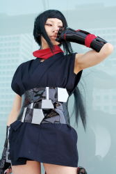 Rule 34 | ari (model), cosplay, gloves, highres, kunai, my-hime, ninja, okuzaki akira, photo (medium), weapon