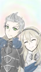 Rule 34 | 1boy, black hairband, closed mouth, corrin (female) (fire emblem), corrin (fire emblem), fire emblem, fire emblem fates, green eyes, grey hair, hairband, highres, looking at viewer, nintendo, ruika game, silas (fire emblem), upper body