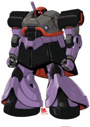 Rule 34 | dated, dom (mobile suit), gundam, highres, looking ahead, mecha, mobile suit, mobile suit gundam, no humans, pravin rao santheran, redesign, robot, science fiction, solo, standing, white background, zeon