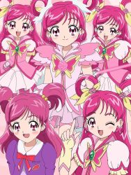 Rule 34 | 00s, 1girl, cure dream, hair rings, highres, magical girl, pink theme, precure, yes! precure 5, yumehara nozomi